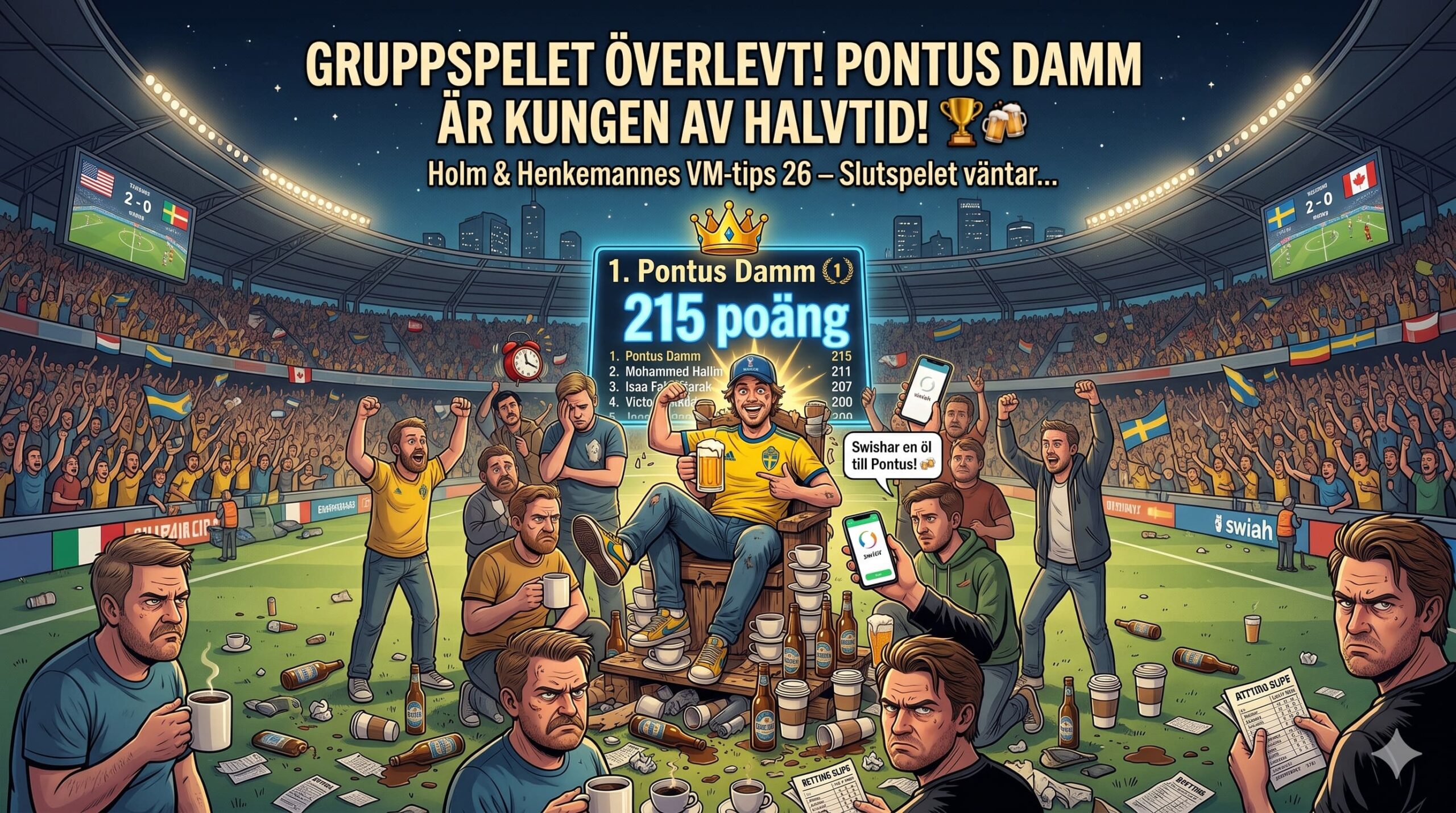 Gruppspelet överlevt – och kungen av halvtid är korad!